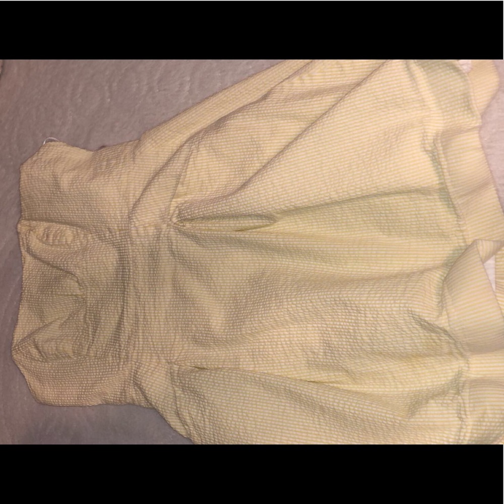 Lilly Pulitzer Strapless Pastel Yellow Dress